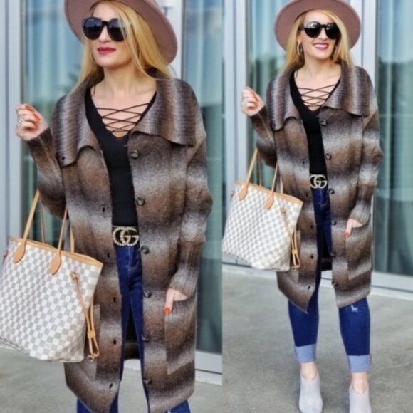 ALL INTO THE SEASON Cardigan with Pockets - Picture 1 of 4